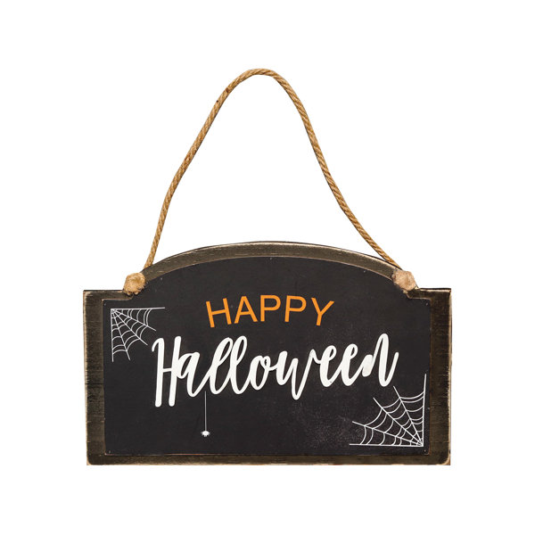 The Holiday Aisle® Happy Halloween Wall Sign Wayfair